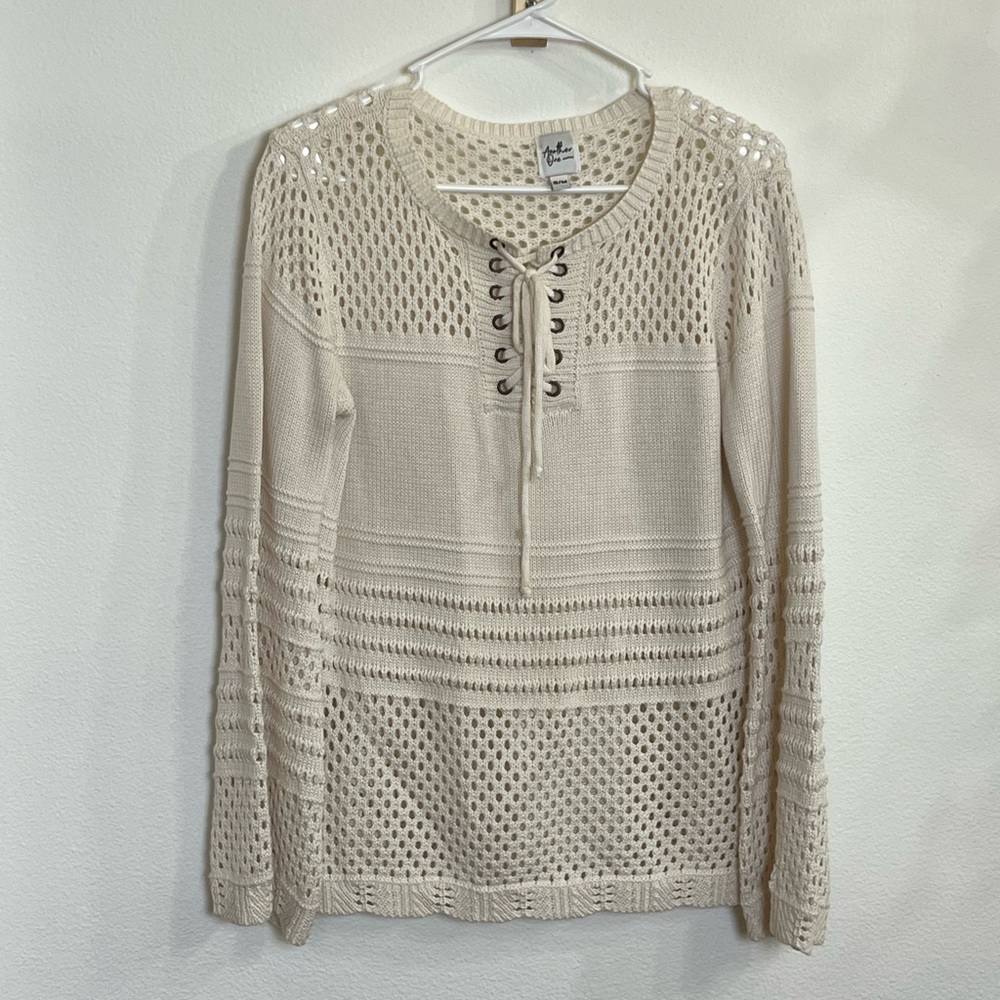 White Mesh Another One Brand Top